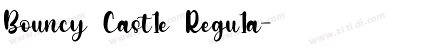 Bouncy Cast1e Regu1a字体转换